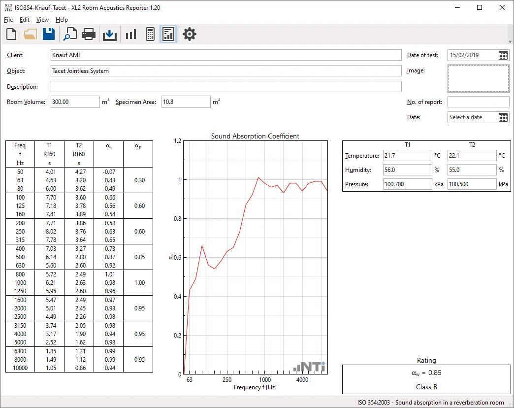 Xl2 Room Acoustics Reporter Iso354 En